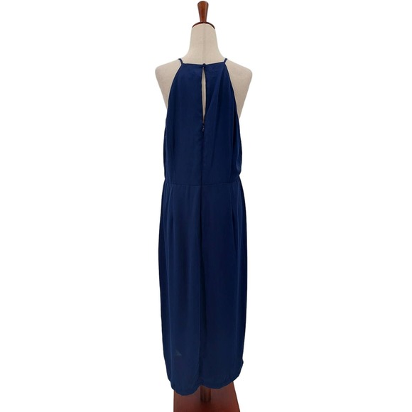 LULU'S SZ M Dreamy Date Night Navy Blue Sleeveless Midi Dress NEW b84 - Picture 3 of 9